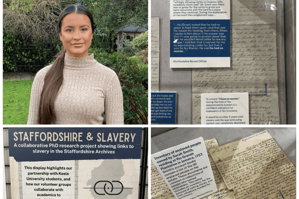 Research by Keele PhD student plays key role in local slavery exhibition 
